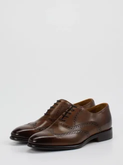 Konstantin Starke – Brogue-Schnürschuh aus Kalbleder braun