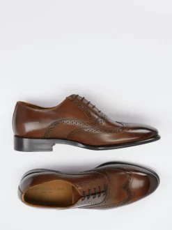 Konstantin Starke – Brogue-Schnürschuh aus Kalbleder braun