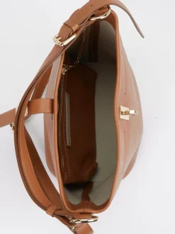 Konstantin Starke – Bucket Bag aus Leder Cognacbraun