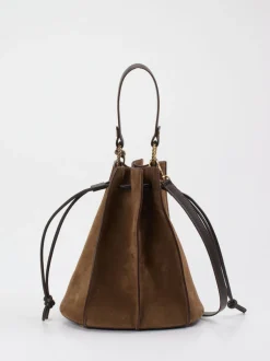 Konstantin Starke – Bucket Bag aus Veloursleder braun