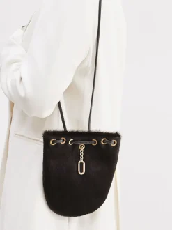 Konstantin Starke – Bucket Bag aus Leder in Braun