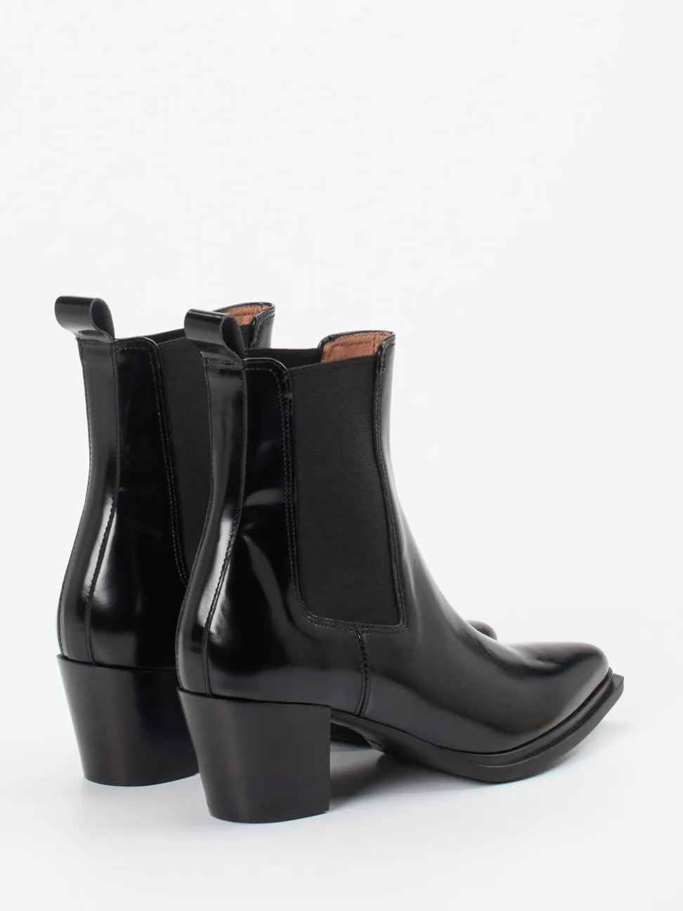 Konstantin Starke – Chelsea Boots aus Hochglanzleder schwarz