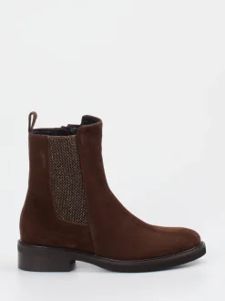 Konstantin Starke – Chelsea Boots aus Veloursleder braun