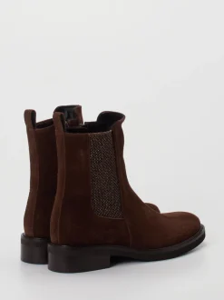 Konstantin Starke – Chelsea Boots aus Veloursleder braun