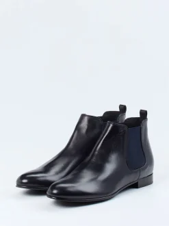 Konstantin Starke – Chelsea Boots aus Lammleder blau