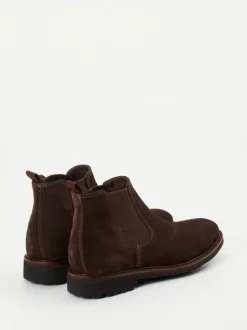 Konstantin Starke – Chelsea Boots aus Veloursleder dunkelbraun