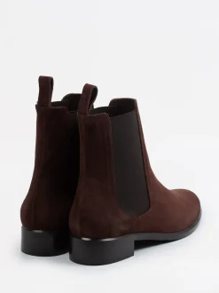 Konstantin Starke – Chelsea Boots aus Veloursleder Dunkelbraun