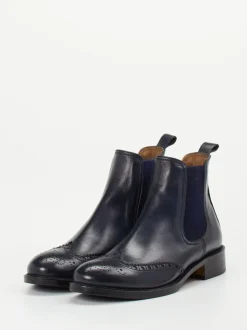 Konstantin Starke – Chelsea Boots aus Kalbleder blau