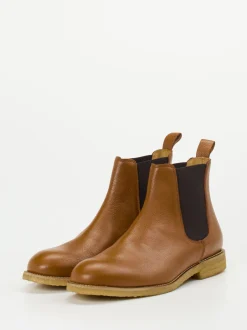 Konstantin Starke – Chelsea Boots aus Glattleder Cognac