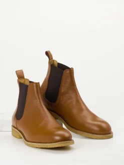 Konstantin Starke – Chelsea Boots aus Glattleder Cognac