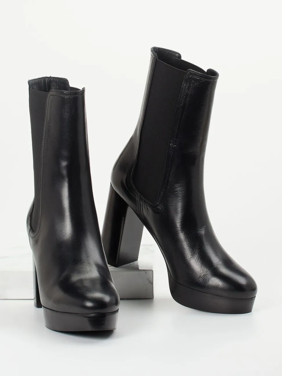 Konstantin Starke – Chelsea Boots aus Lammleder schwarz