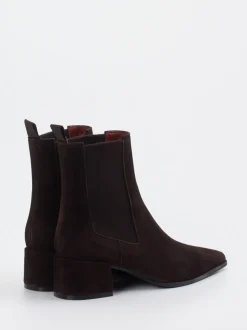 Konstantin Starke – Chelsea Boots aus Veloursleder Braun