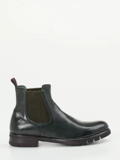 Konstantin Starke – Chelsea Boots aus Känguruleder grün