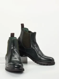 Konstantin Starke – Chelsea Boots aus Känguruleder grün