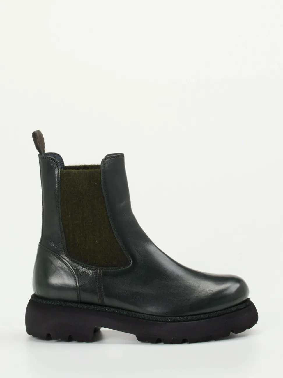Konstantin Starke – Chelsea Boots aus Känguruleder grün