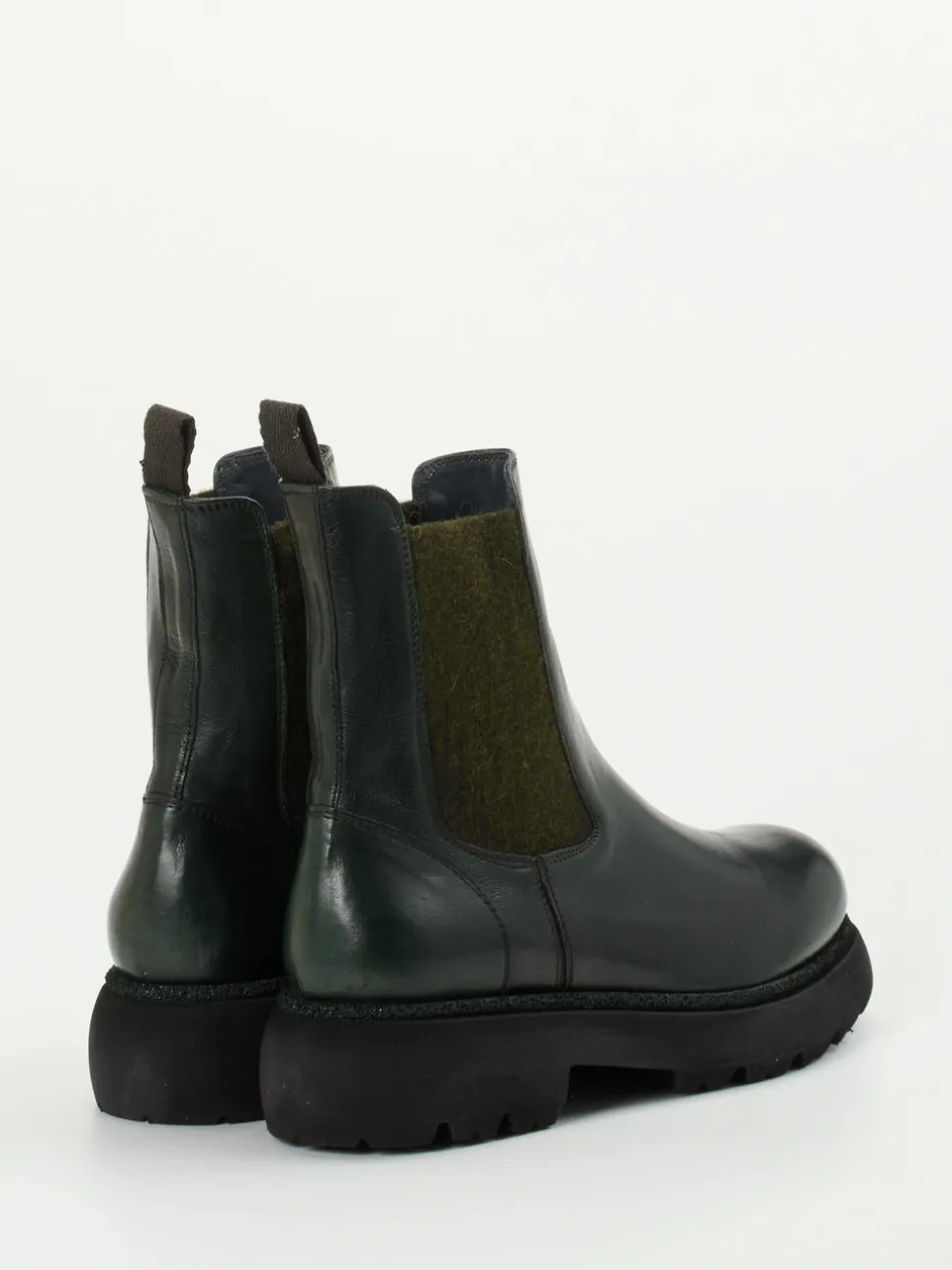Konstantin Starke – Chelsea Boots aus Känguruleder grün
