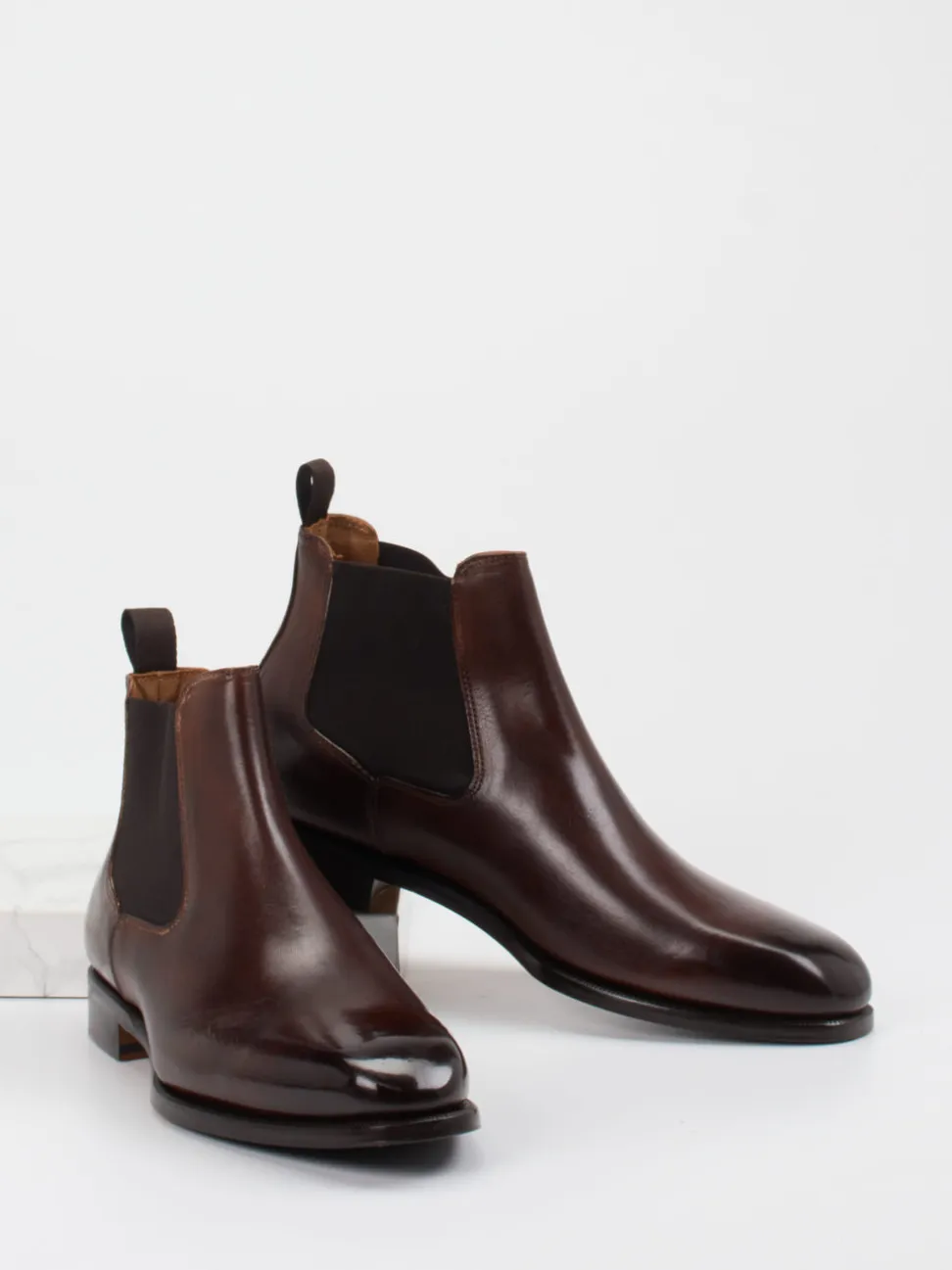 Konstantin Starke – Chelsea Boots aus Kalbleder Dunkelbraun