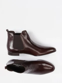 Konstantin Starke – Chelsea Boots aus Lammleder Dunkelbraun
