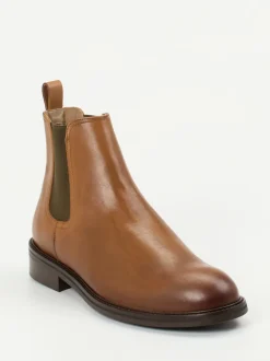 Konstantin Starke – Chelsea Boots aus Kalbleder cognac