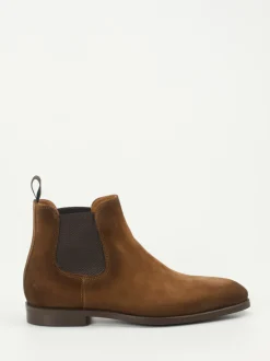 Konstantin Starke – Chelsea Boots aus Veloursleder braun