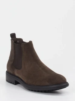 Konstantin Starke – Chelsea Boots aus Veloursleder braun