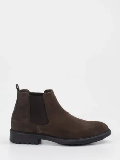 Konstantin Starke – Chelsea Boots aus Veloursleder braun