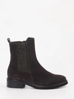 Konstantin Starke – Chelsea Boots aus Veloursleder Dunkelbraun