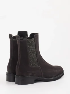 Konstantin Starke – Chelsea Boots aus Veloursleder Dunkelbraun