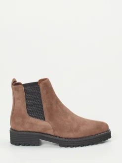 Konstantin Starke – Chelsea Boots aus Veloursleder braun