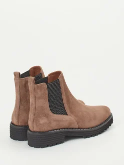 Konstantin Starke – Chelsea Boots aus Veloursleder braun