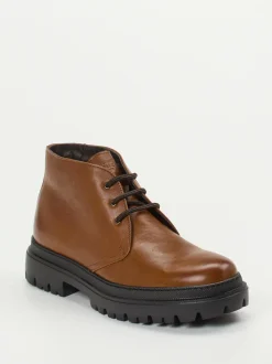 Konstantin Starke – Chukka Boots aus Fettleder cognacbraun