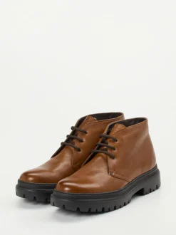 Konstantin Starke – Chukka Boots aus Fettleder cognacbraun