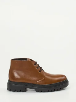 Konstantin Starke – Chukka Boots aus Fettleder cognacbraun