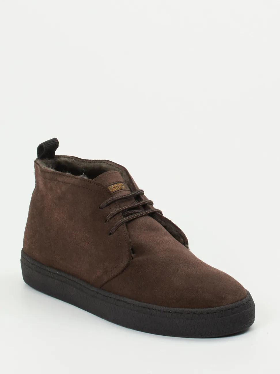 Konstantin Starke – Chukka Boots aus Veloursleder dunkelbraun