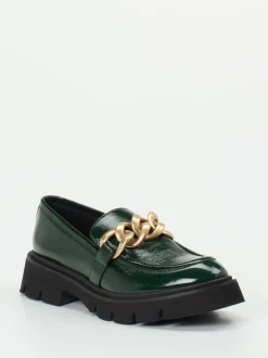 Konstantin Starke – Chunky-Loafer aus Lackleder grün