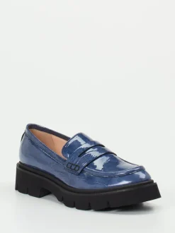 Konstantin Starke – Chunky Loafer aus Lackleder blau