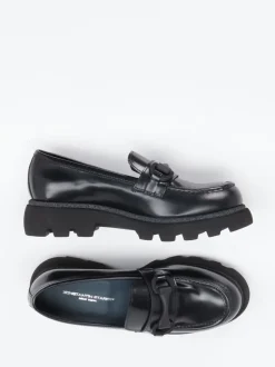 Konstantin Starke – Chunky-Loafer aus Hochglanzleder schwarz
