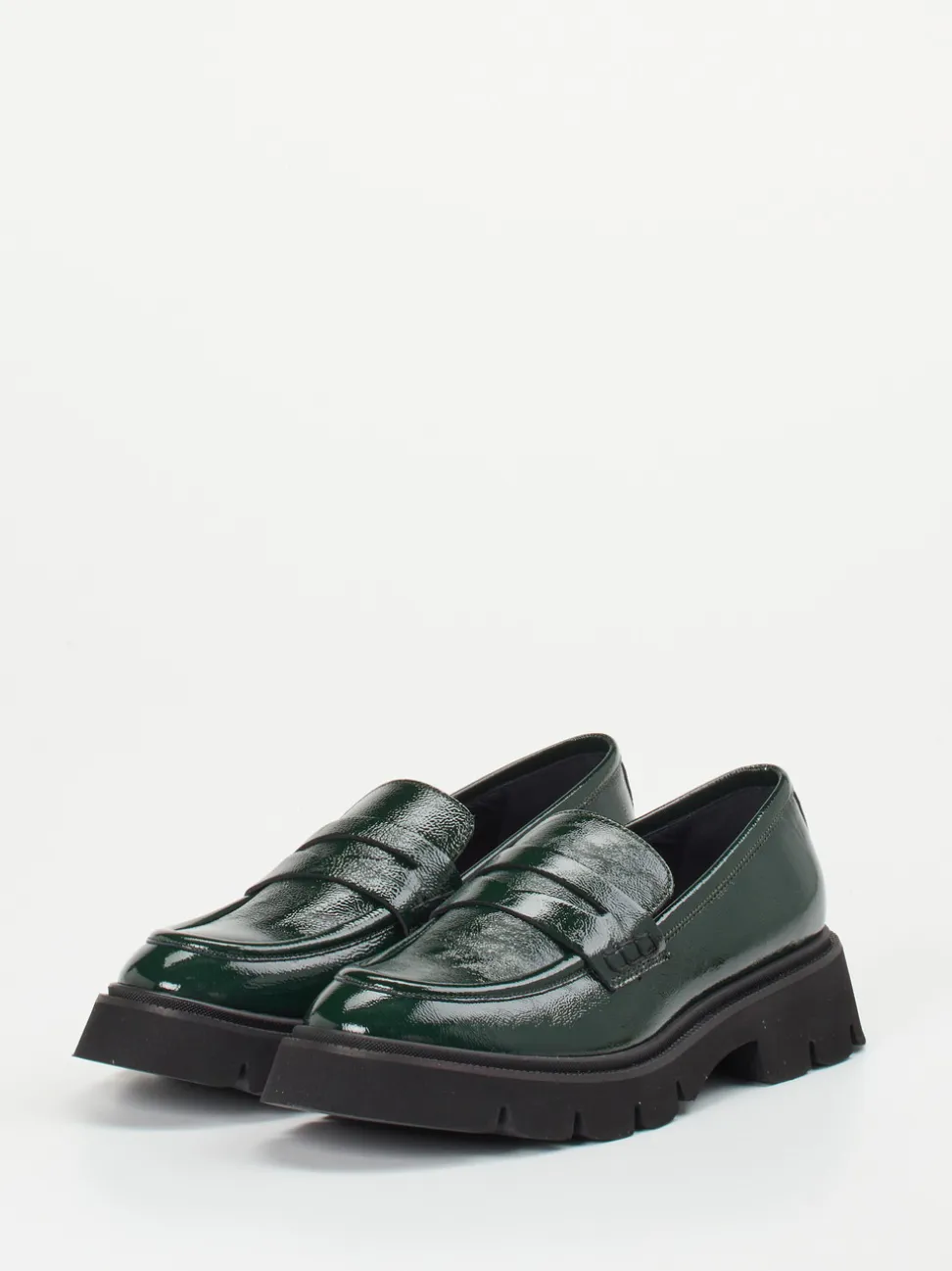 Konstantin Starke – Chunky Loafer aus Lackleder grün