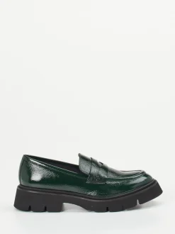 Konstantin Starke – Chunky Loafer aus Lackleder grün
