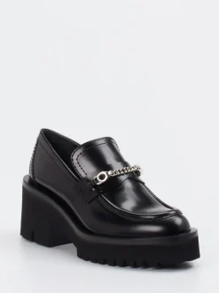 Konstantin Starke – Chunky Loafer aus Hochglanzleder Schwarz