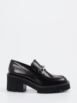 Konstantin Starke – Chunky Loafer aus Hochglanzleder Schwarz