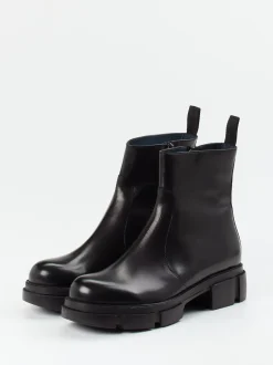 Konstantin Starke – Chunky-Stiefelette aus Kalbleder schwarz