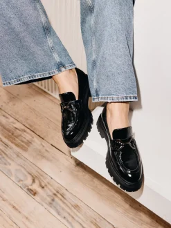 Konstantin Starke – Chunky-Loafer aus Lackleder Schwarz