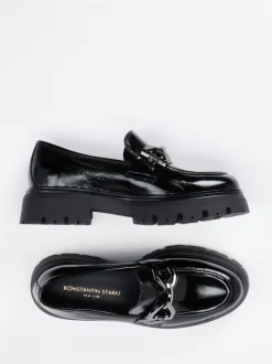 Konstantin Starke – Chunky-Loafer aus Lackleder Schwarz