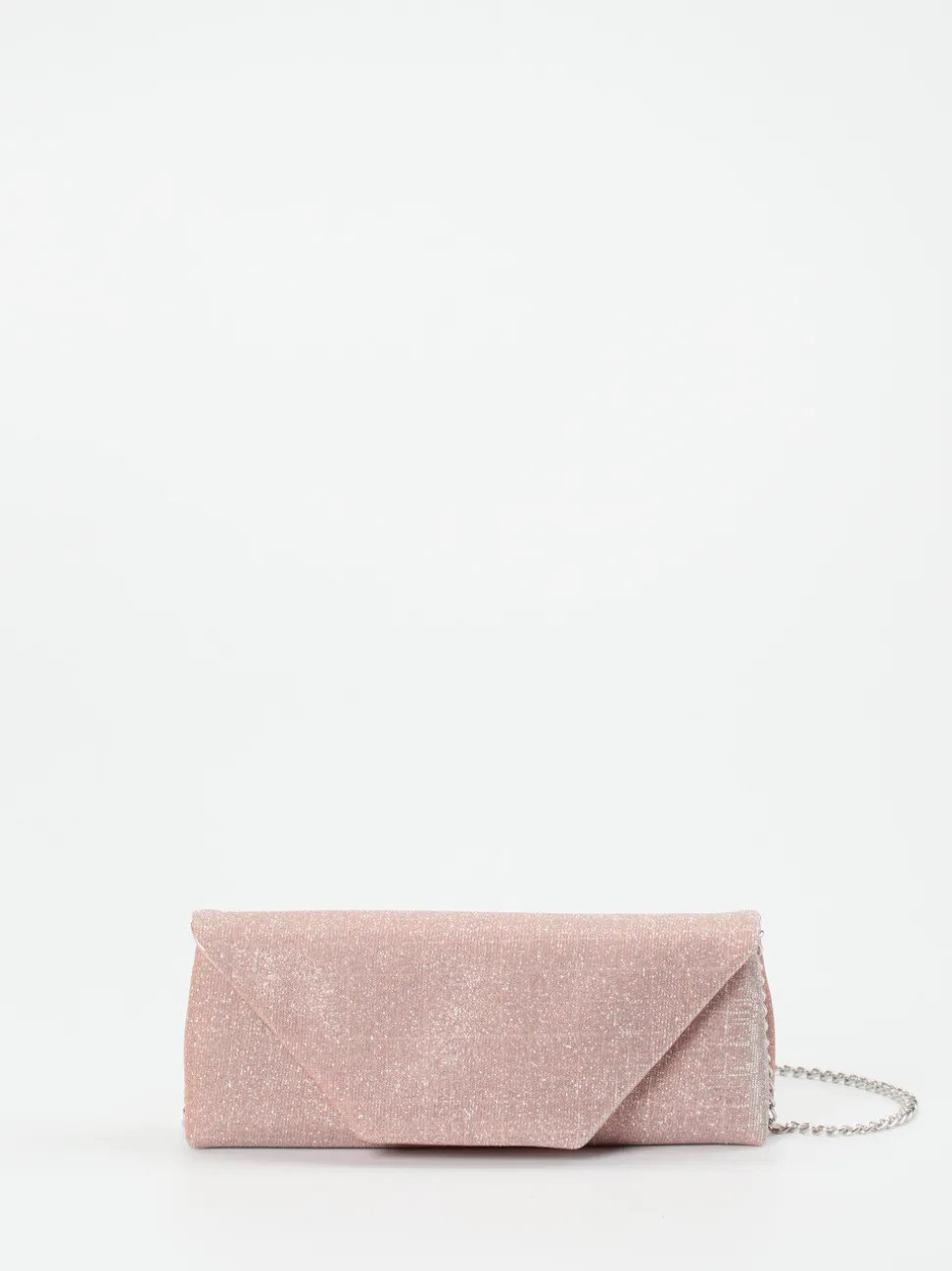 Konstantin Starke – Clutch aus Textil in Rosé mit Glitzer