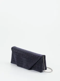 Konstantin Starke – Clutch aus Textil Dunkelblau