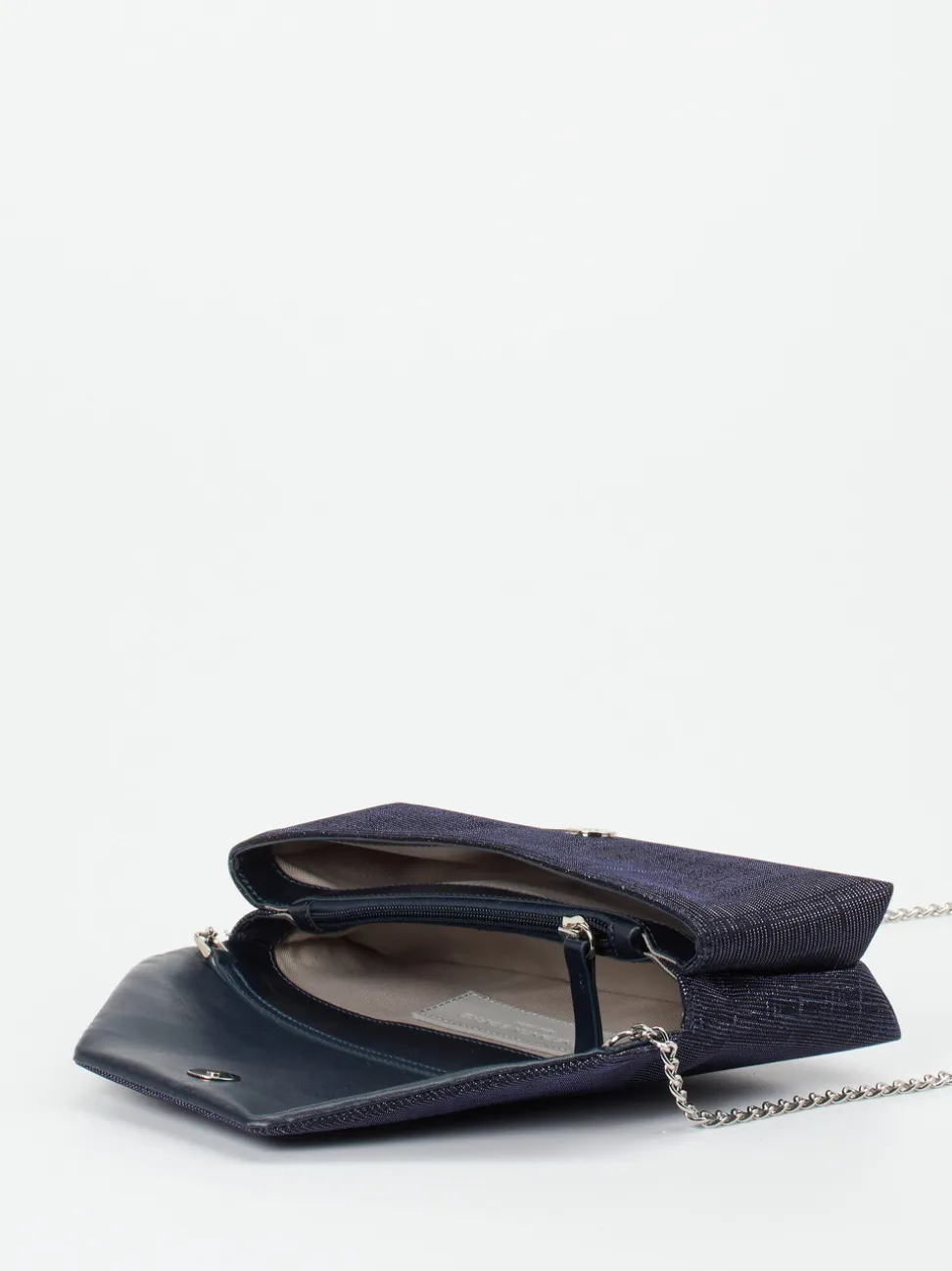 Konstantin Starke – Clutch aus Textil Dunkelblau