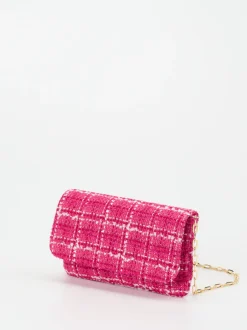 Konstantin Starke – Clutch aus Bouclé in Pink