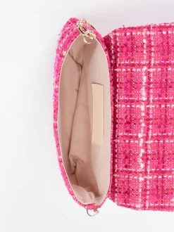 Konstantin Starke – Clutch aus Bouclé in Pink