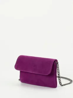 Konstantin Starke – Clutch aus Veloursleder Violett